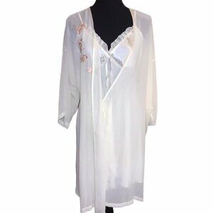 Y2K Chemise Dress & Robe Set